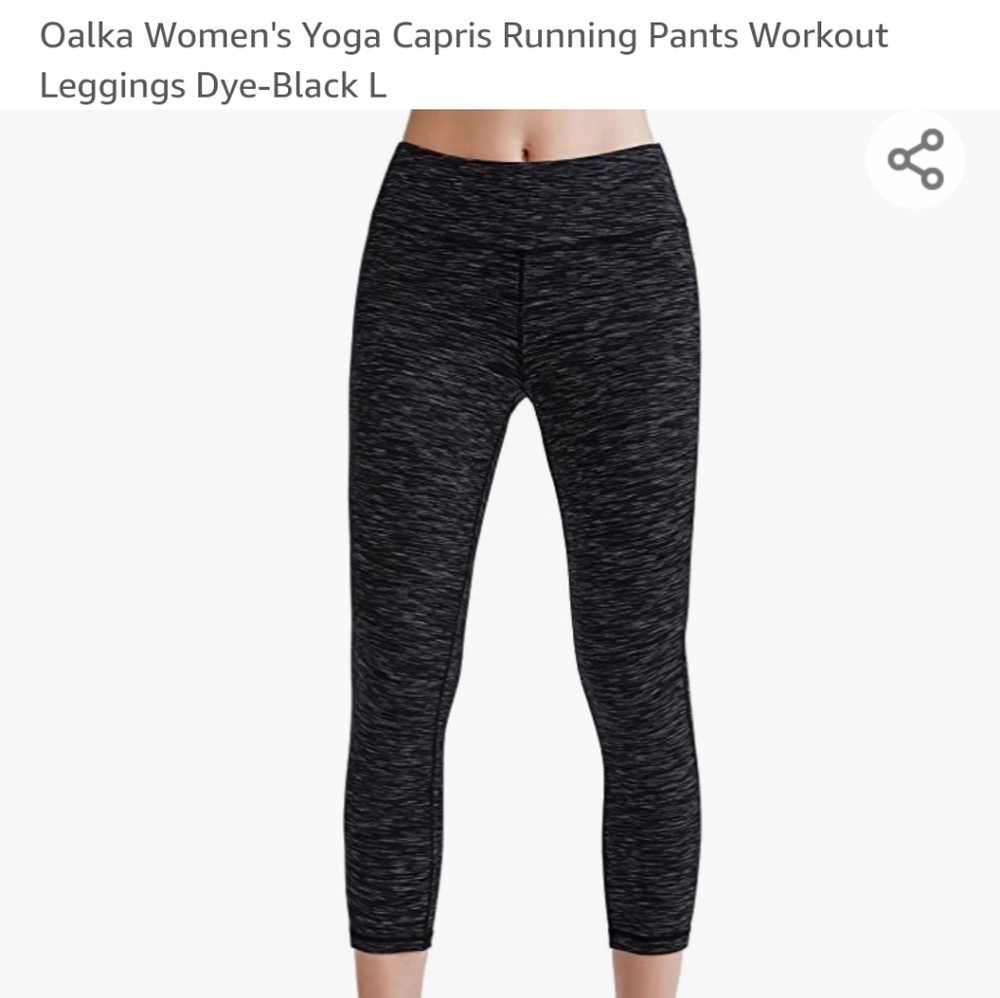 Oalka Capri Legging Large Dye-Black EUC